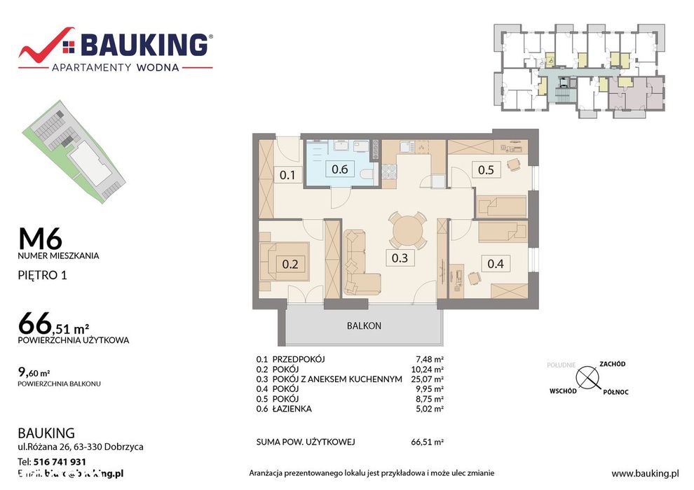 Jarocin, ul. Wodna BAUKING Apartamenty w centrum miasta - View 2