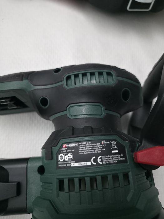 Lixadeira excêntrica 20v Parkside