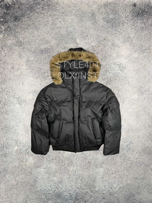 Куртка бомбер Rick Owens type з мехом аляска пуховик opium
