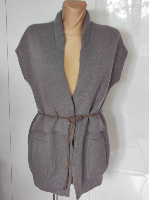 2- Brunello Cucinelli - Kaszmirowa kamizelka r. M/L