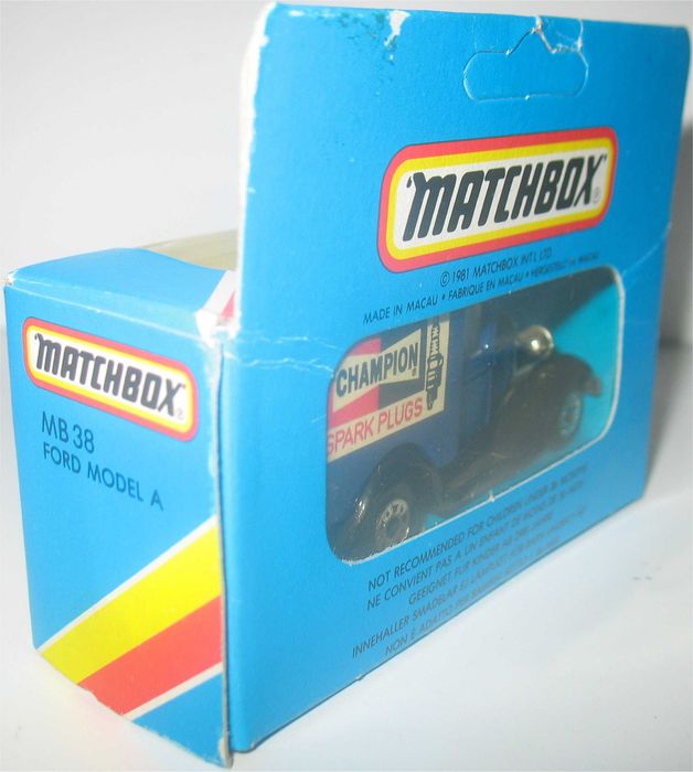 Matchbox - Ford Model A Van - Champion Spark Plugs (1983)