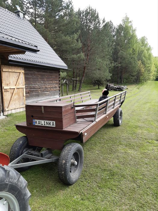 Przyczepa do przewozu ludzi osób podwoda myśliwska