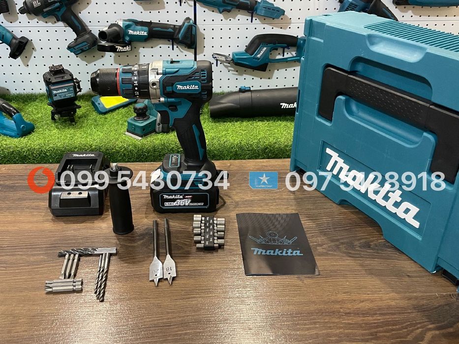 Акумуляторний Шуруповерт Makita DHP485 95Nm. 36V 8Ah з АКБ Шурупокрут