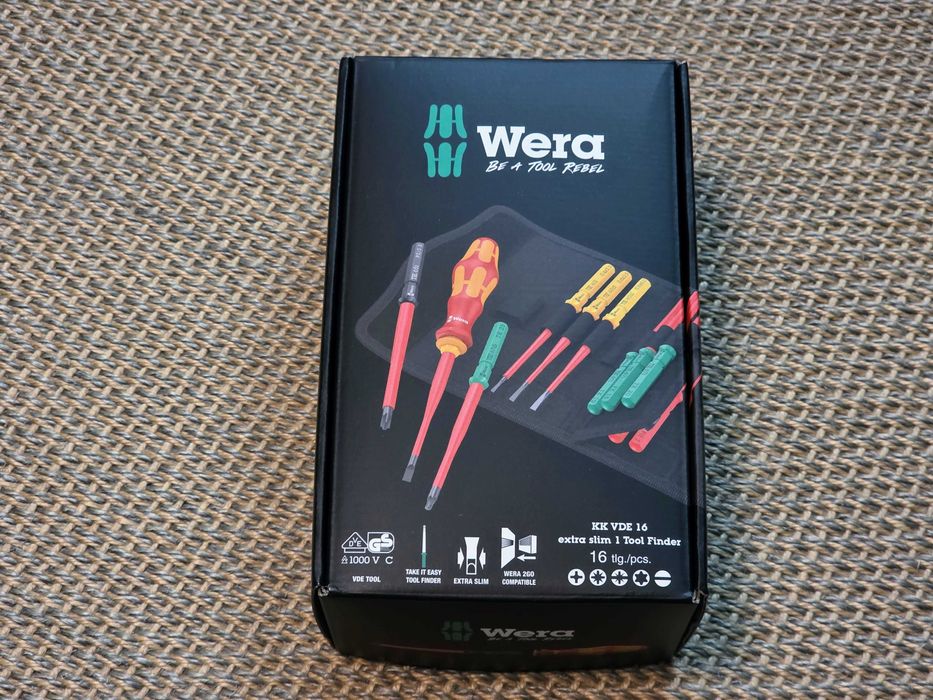 Zestaw Wkrętaków dla elektryka WERA VDE Slim Etui Śrubokręty Rękojeść