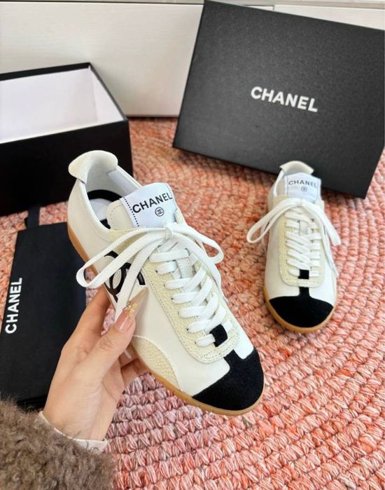 Жіночи кеди кросівки Chanel Шанель