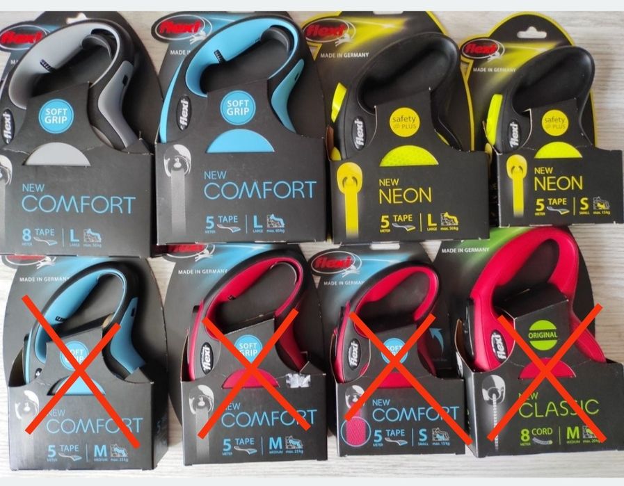 Рулетка поводок фонарик Flexi Comfort Classic Furminator фурминатор