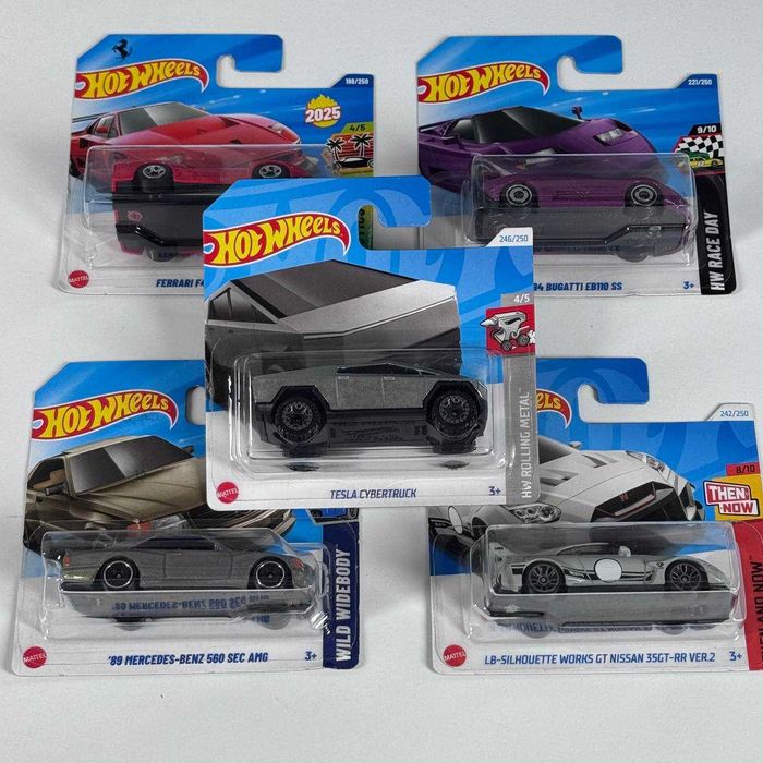 Машинка Hot Wheels Tesla Cybertruck Rolling Metal Хот вілс Тесла