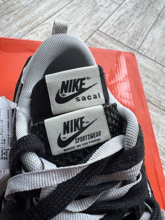 Кросівки Nike Sacai Vaporwaffle Black/White сакаи Оригинал
