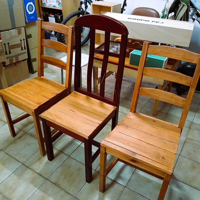 Conjunto de 3 cadeiras de cozinha