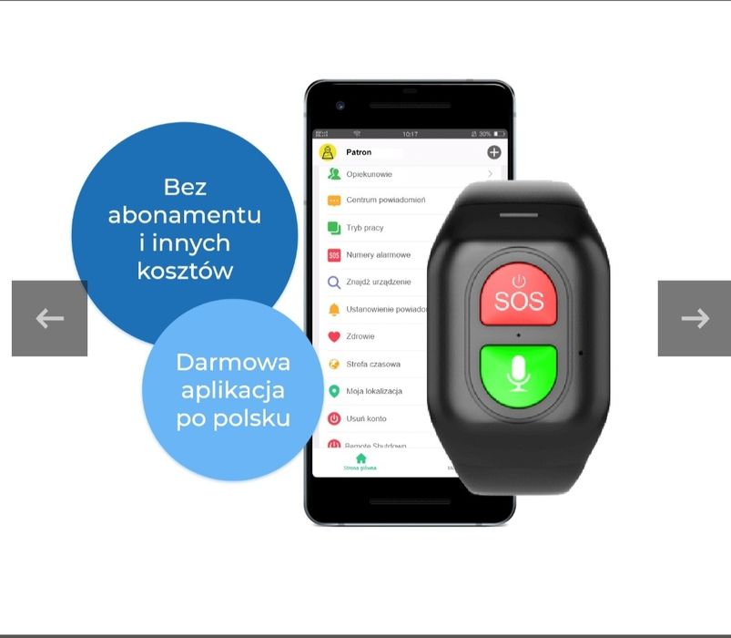 Opaska SOS dla seniora. teleopaska