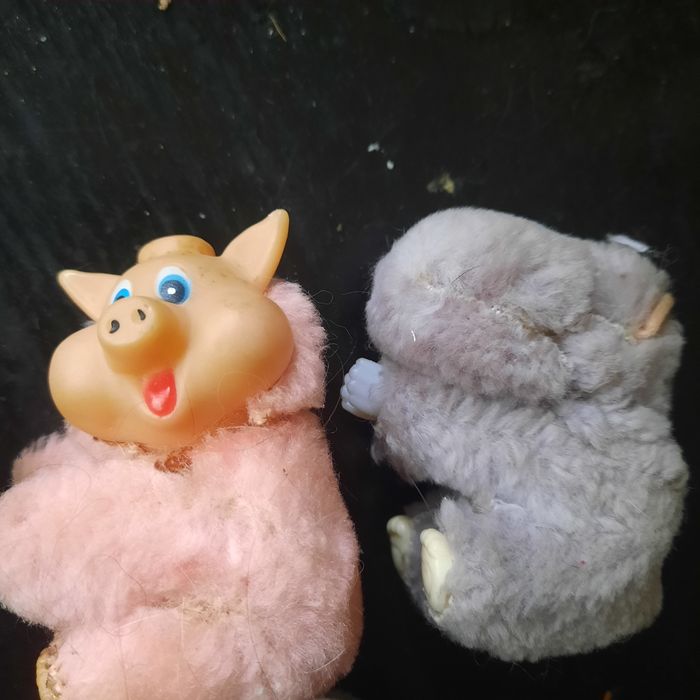 Мягкие винтажные игрушки прищепки