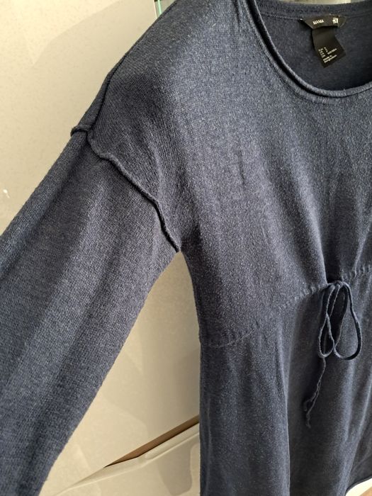 Sukienka H&M Mama S granatowa ciążowa. Stan bardzo dobry. Wygodna swet