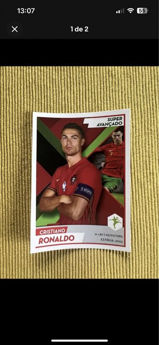 Cristiano Ronaldo Fome de Vencer 2022 Panini
