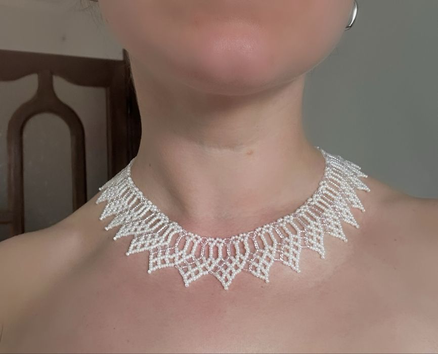 Ніжна силянка прикраса з бісеру