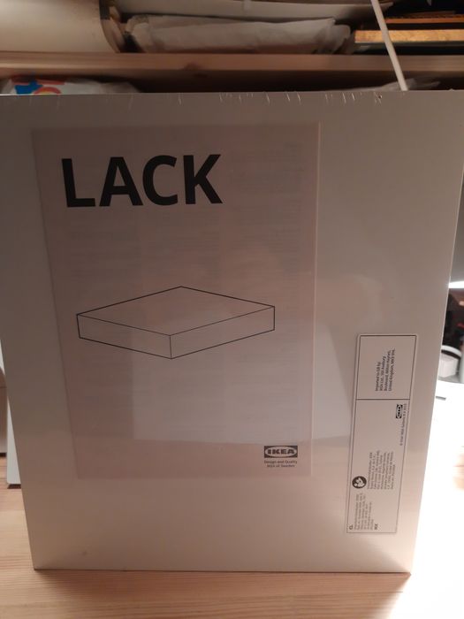 2 białe półki Lack IKEA