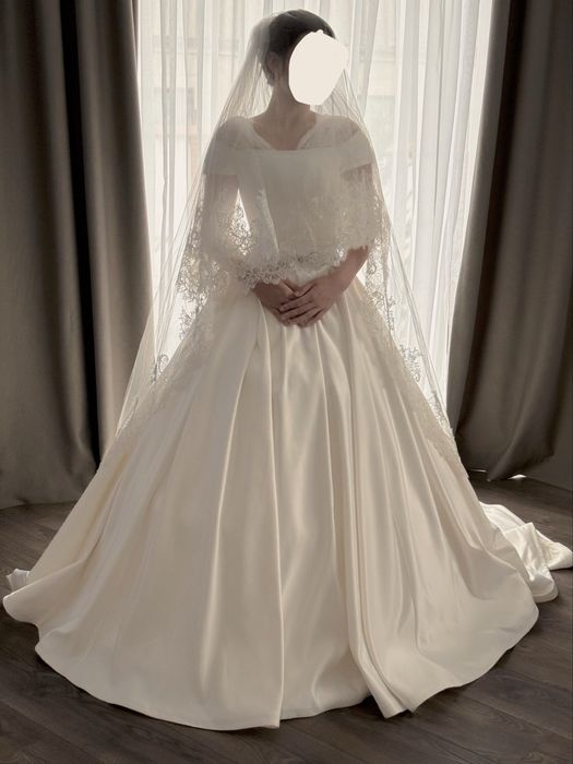 Шикарное дизайнерское свадебное платье Pollardi от Daria Karlozi