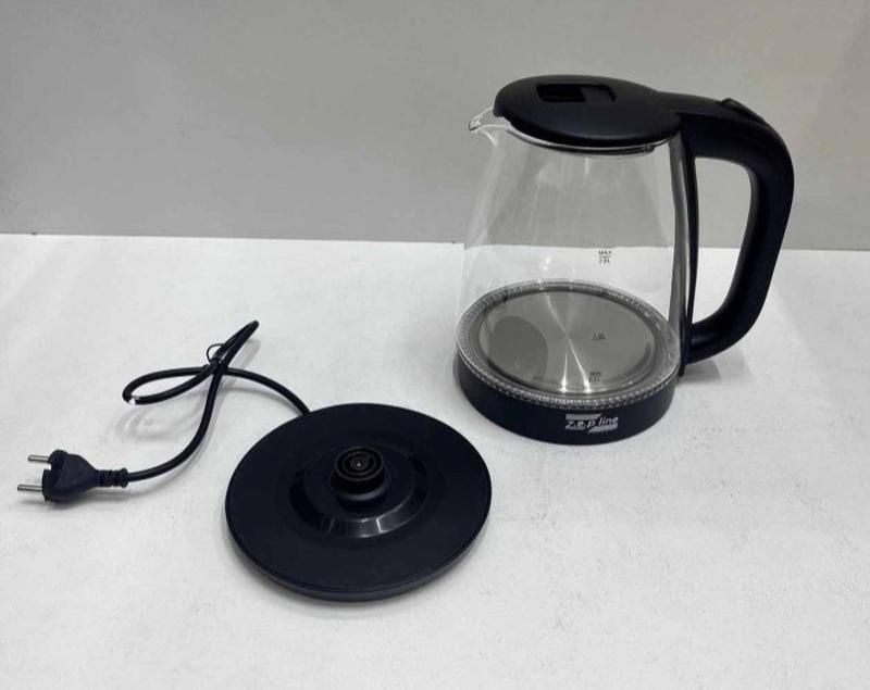 Потужний чайник 2200 Вт! Скляний електрочайник ZP-991 Чайник електро