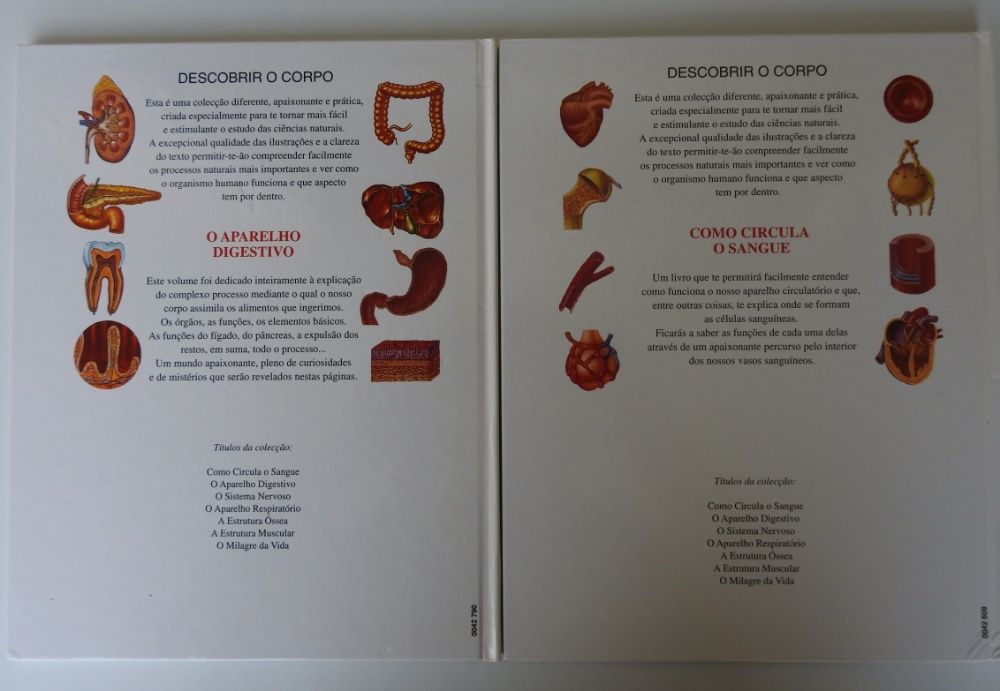 Colecção "Descobrir o Corpo" - 2 Livros NOVOS