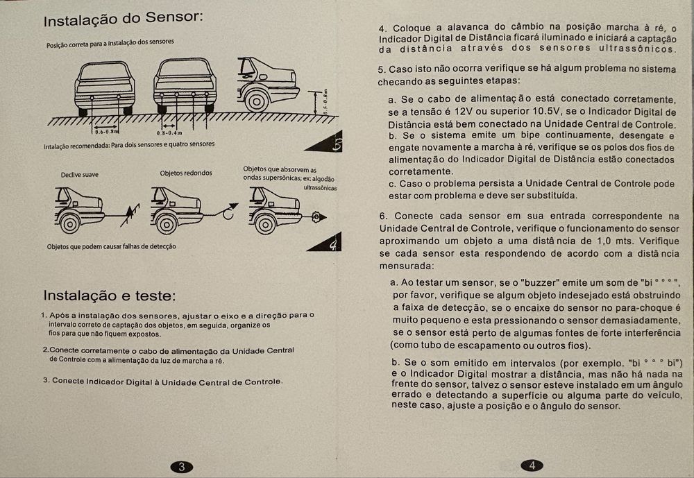 Sensores de Parqueamento