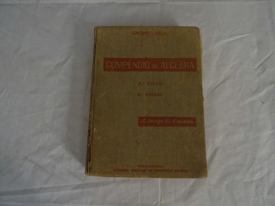 Livros Compêndios Matemática Antigos Álgebra Trigonometria Estatística
