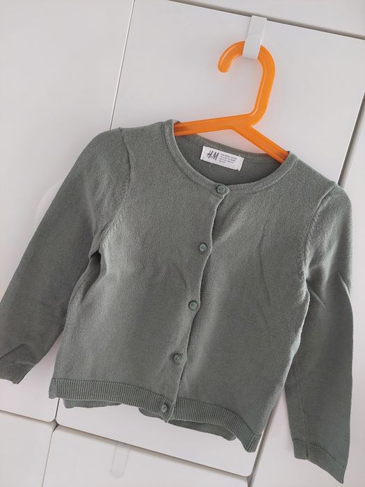 Zielony sweter h&m 98/104