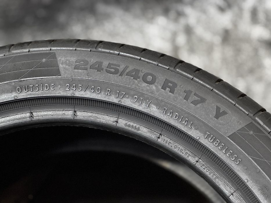 245/40 R17 Continental SportContact5 | Зима | 2шт | як нові | 2024 |