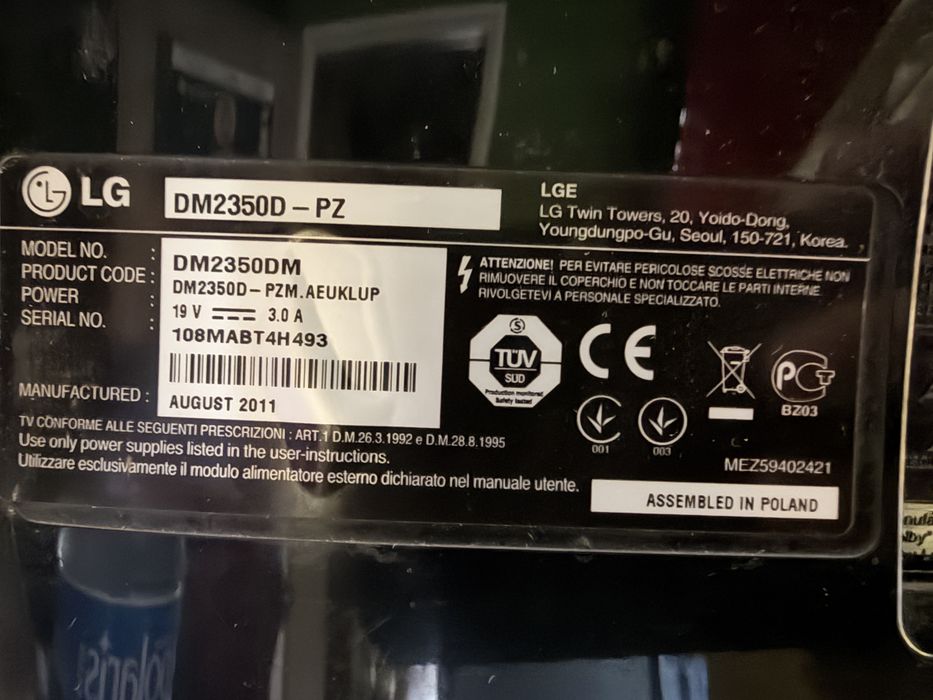 MonitorTV LG DM2350D-PZ 23"