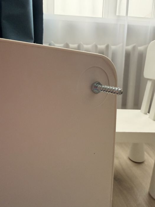 Дитячий стіл та стілець IKEA MAMMUT білий комплект