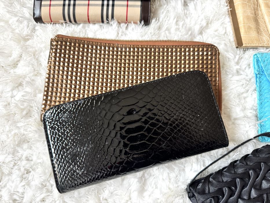 Conjunto de carteiras e porta-moedas