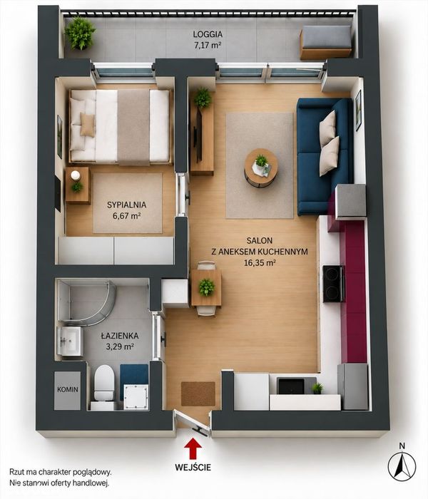Przytulne mieszkanie na Osiedlu Zielone Apartamenty