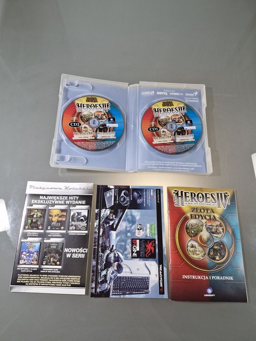 Heroes IV of Might and Magic Złota Edycja PC PL + Dodatki Stan bdb+