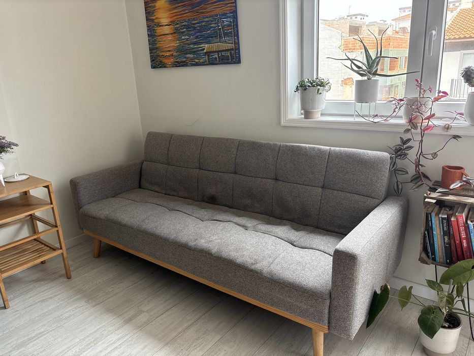 Sofa cama cinza