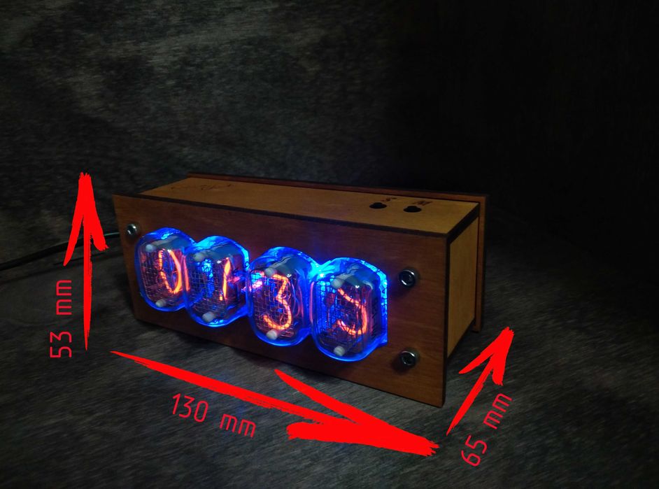 Ламповий годинник ІН-12 / ИН-12 / IN-12 Nixie Clock