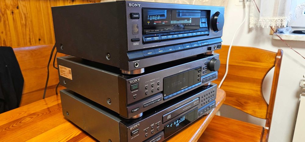 Wieża Sony stan idealny wzmacniacz, tuner, CD,TA-D505, ST-D709,CDP-M43