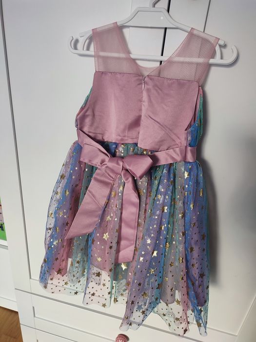 Świąteczna elegancka sukienka gwiazdki r.98