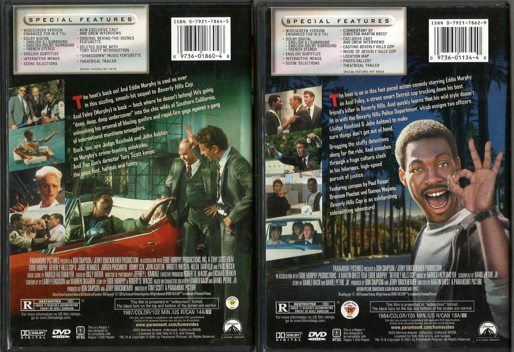 Beverly Hills – Eddie Murphy - The Complete Line Up DVD Set 364585192186882122