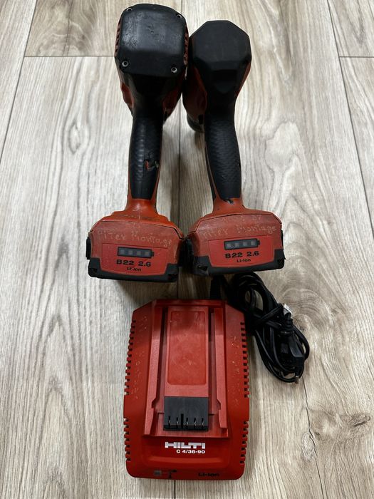 HILTI Wiertarka SF 6-A22 + Wiertarka SF 4-A22 + 2xAKU + Ładowarka