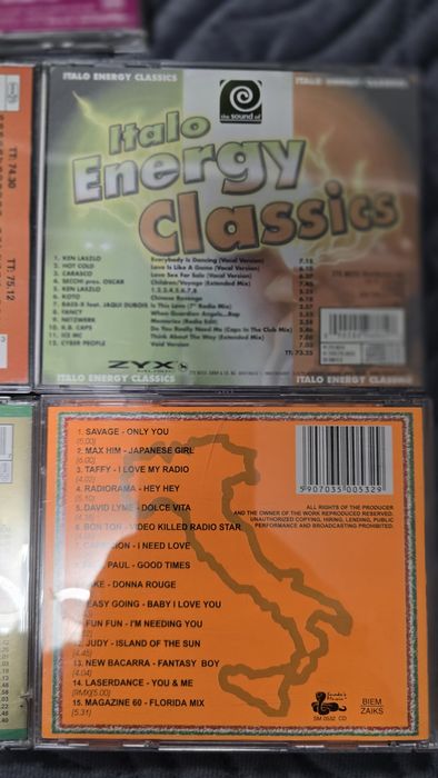 Italo disco zestaw 7 płyt cd