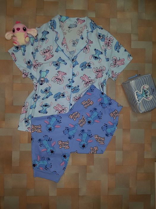 Красивая, яркая пижама, комплект Стич, Stitch Disney L размер