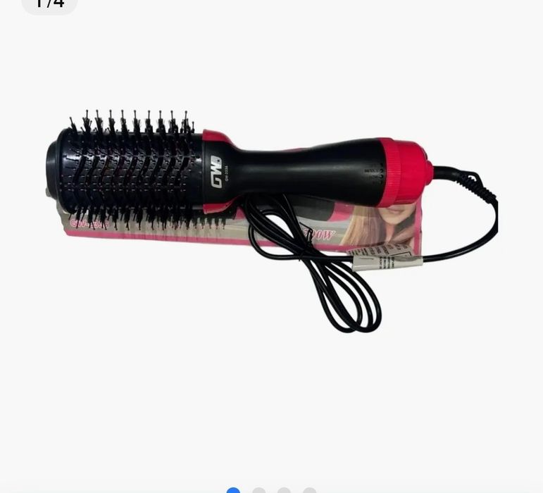 Escova modeladora  para cabelo, 3 níveis de potência. Nova na caixa