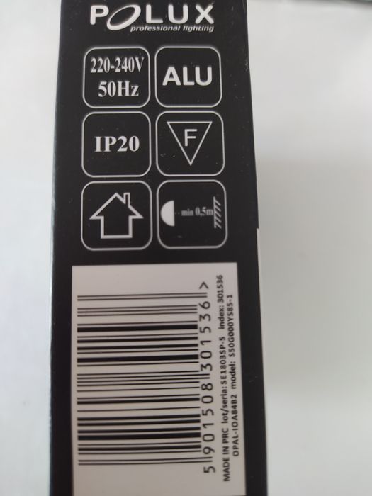 Polux oświetlenie punktowe czarne