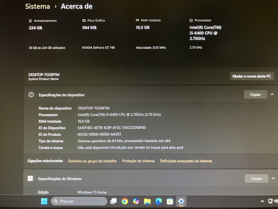 Computador Intel i5 16Gb SSD GT 740 OC
