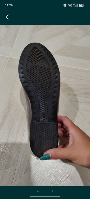 Балетки з натуральної шкіри, жіноче взуття 37