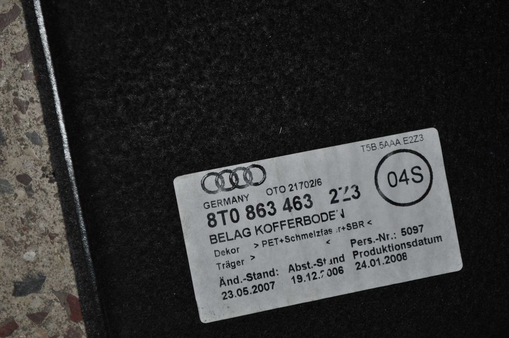 Audi a4 07-11 полка в багажник