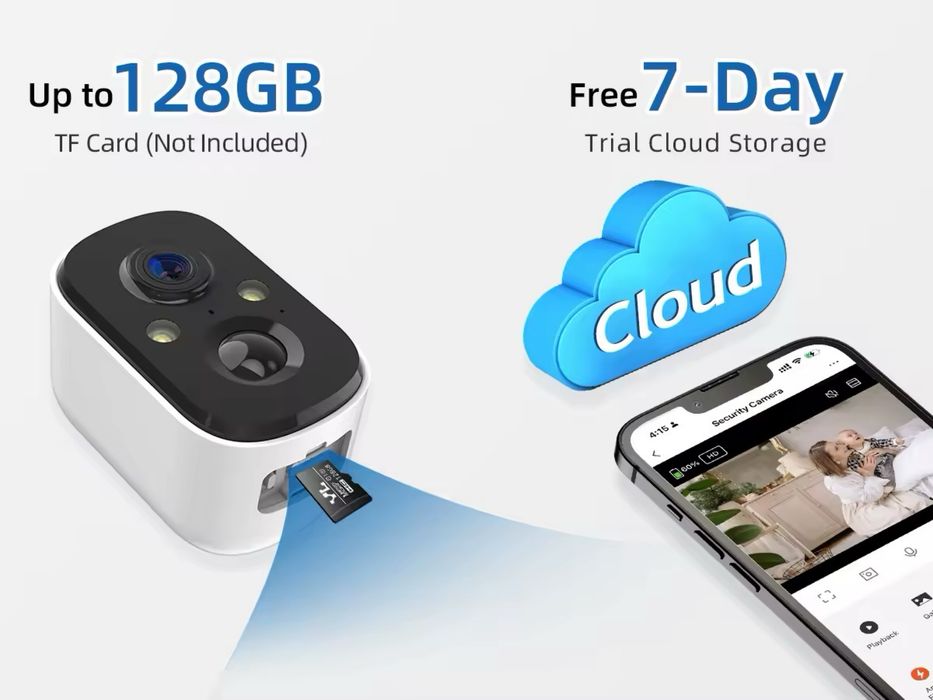 Вулична Wi-Fi  камера відеоспостереження з аккумулятором