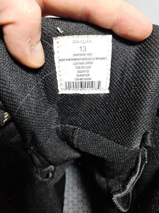 Buty robocze zimowe AMERYKAŃSKIE DAKOTA rozmiar 46 wkładki filc