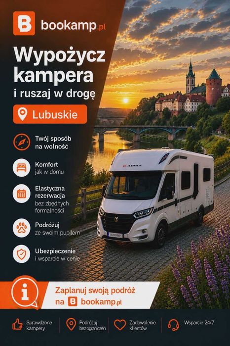 BOOKAMP – Wynajem kamperów Standard i Premium | WYPOŻYCZALNIA | LUBUSKIE