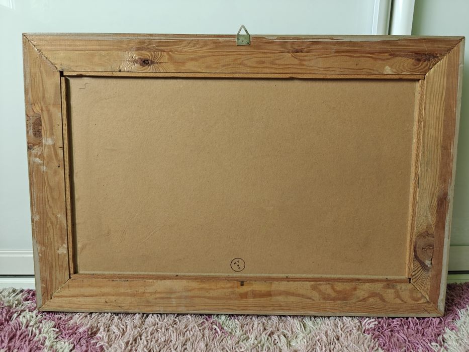 Reprodukcja Juliusz Kossak – konie, scena historyczna, rama vintage