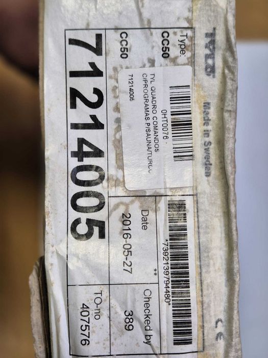 Painel de controle de Sauna/Banho Turco