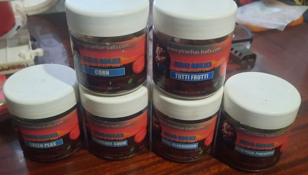 Насадки  Piranhas baits (поп-ап,вафтерс,пелетс)